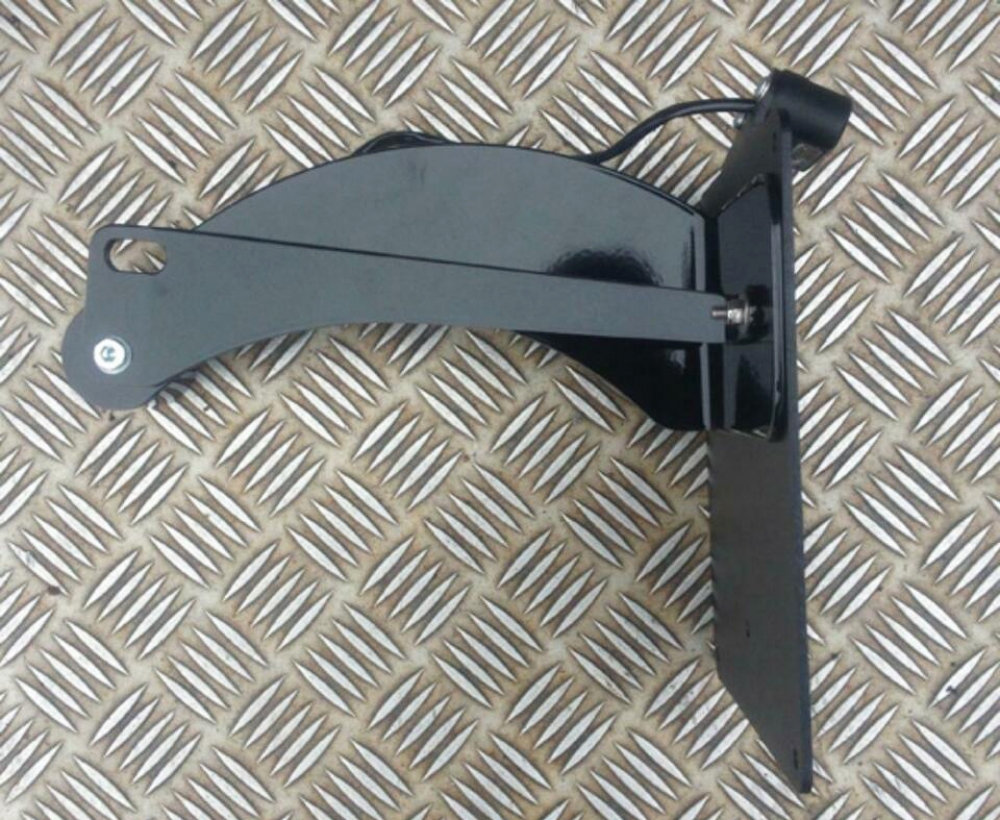 Black Sale: seitl. BR - Kennzeichenhalter / Suzuki VL / C 800 / Kompl.-Set / schwarz / Tüv