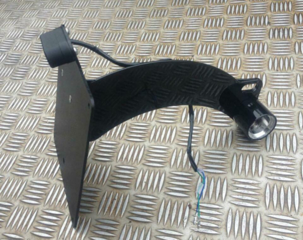 seitl. BR - Kennzeichenhalter Kompl. Set / black / Suzuki C 800 / VL 800 Intruder / TÜV