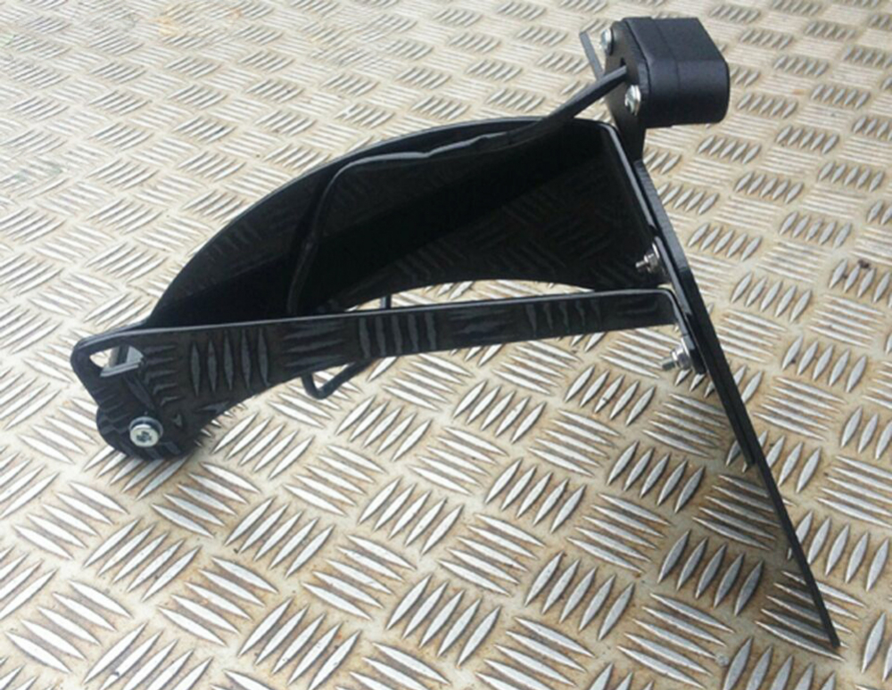 seitl. BR - Kennzeichenhalter Kompl. Set / black / Suzuki C 800 / VL 800 Intruder / TÜV
