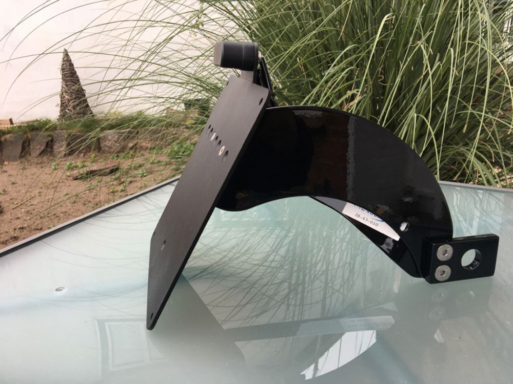 Black Sale: seitl. BR - Kennzeichenhalter - schwarz / Yamaha XV 1600 Wildstar / Kompl.-Set / TÜV