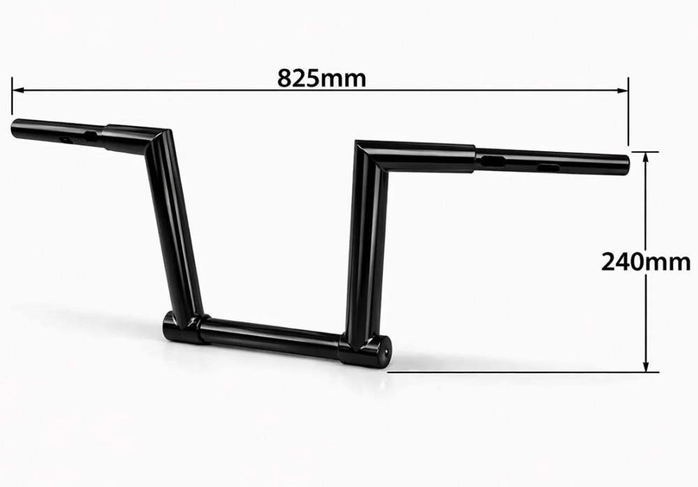 APE - Lenker Flipp 2 - 1,25"" - Chrom - 1,25" x 24 cm / Riserklemmung 25,4 mm !!! / Tüv / HD bis 2024