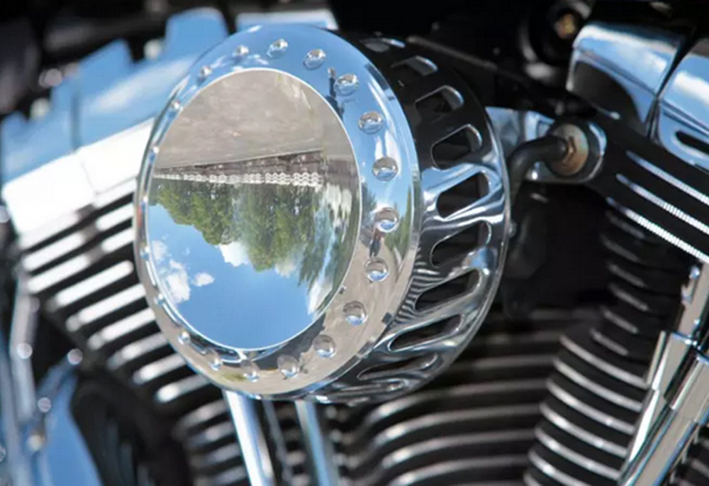 TB Powerluftfilter - Kit - Drilled - poliert / 3D / HD Sportster / 07 - 16 / Tüv