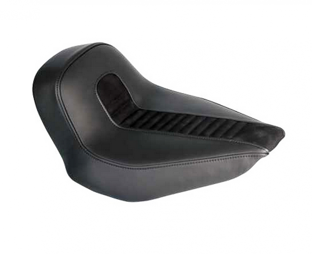 TB EINZELSITZ  Echtleder  "Steel 200" / schwarz / Heckfender Softail ab´18
