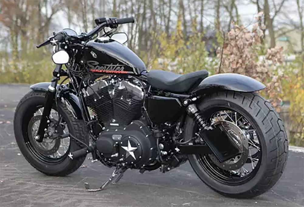 TB - HECKFENDER / "STEEL 200" / 2 Personen / HARLEY DAVIDSON - Sportster 04 - 20 / Tüv