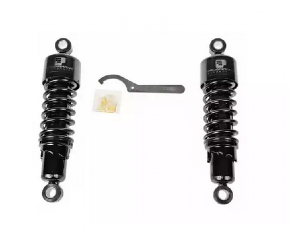 Progressive Suspension 412 Stoßdämpfer / kurz / 280 mm / 11" / schwarz / HD DYNA-Modelle / 1 Paar / TÜV