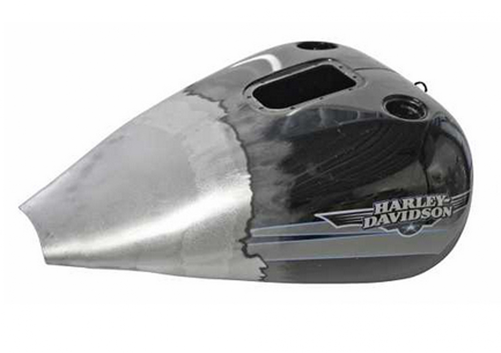 Tank-Verlängerung - länger / Stahlblech / Softail & Dyna 00 - 17 - mit einteiligem Tank