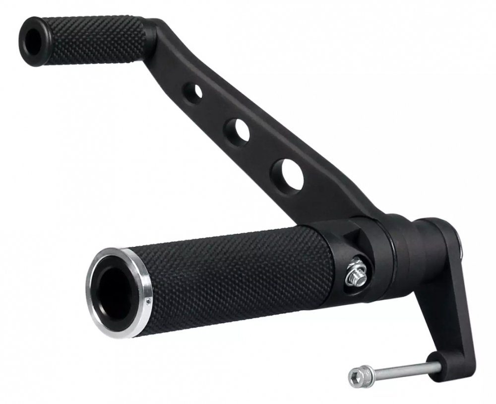 TB - Fußrastenanlage / Base Rubber / black - keine Vorverlegung / Harley VRSC 12 - 17  / TÜV
