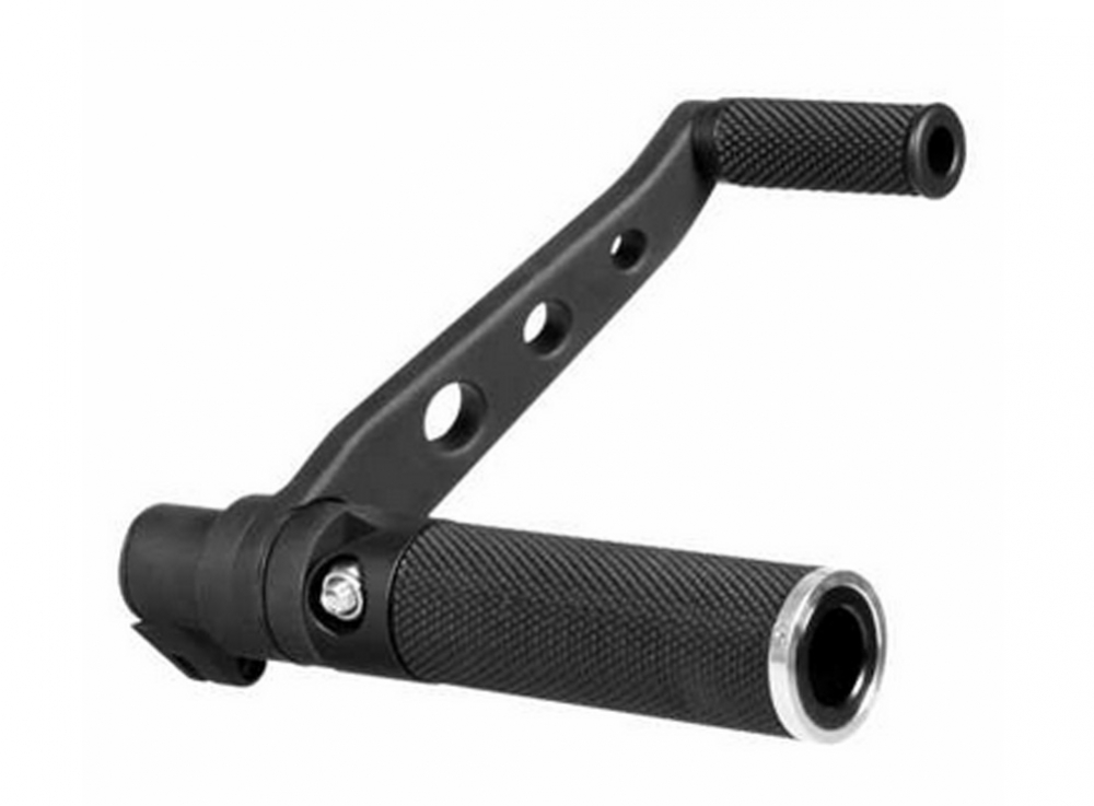 TB - Fußrastenanlage / BASE RUBBER - black / keine Vorverlegung / Harley VRSC  02-11  / TÜV