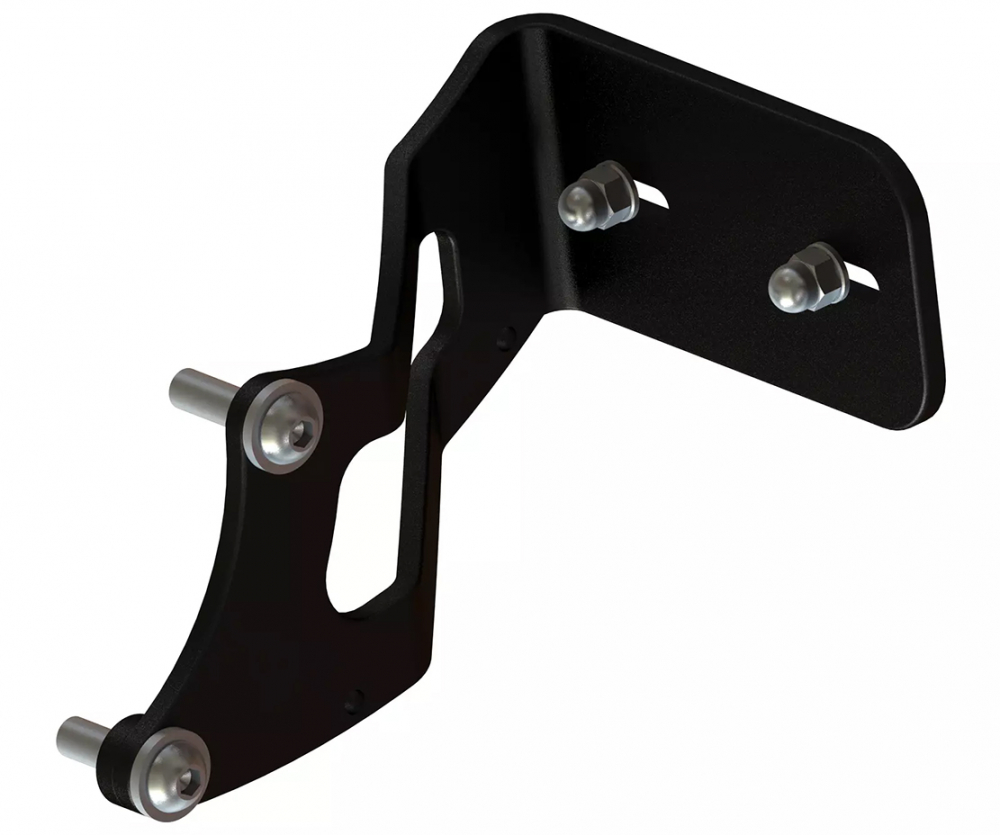 seitl. BR - Kennzeichenhalter - Kompl.-Set - medium pro / schwarz matt / HD Sportster S - ab 2021 / TÜV