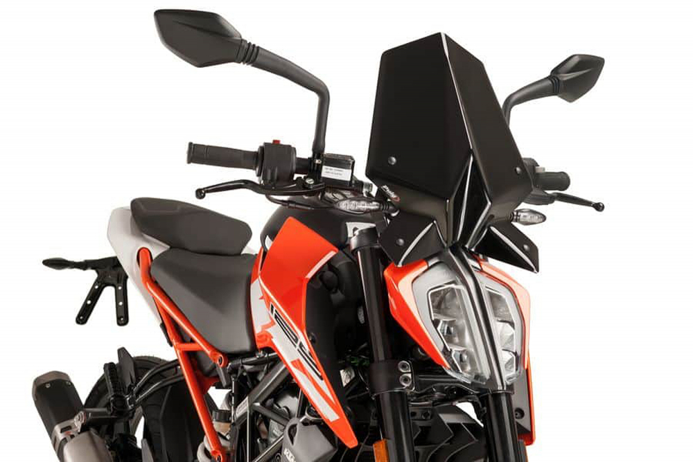 Windschutzscheibe schwarz / Naked New Generation / Sport / KTM 125 DUKE / 2017 - 2019