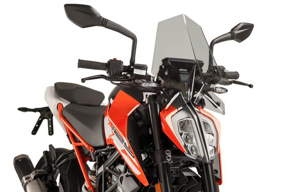 Windschutzscheibe rauchgrau / Naked New Generation / Sport / KTM 125 DUKE / 2017 - 2019