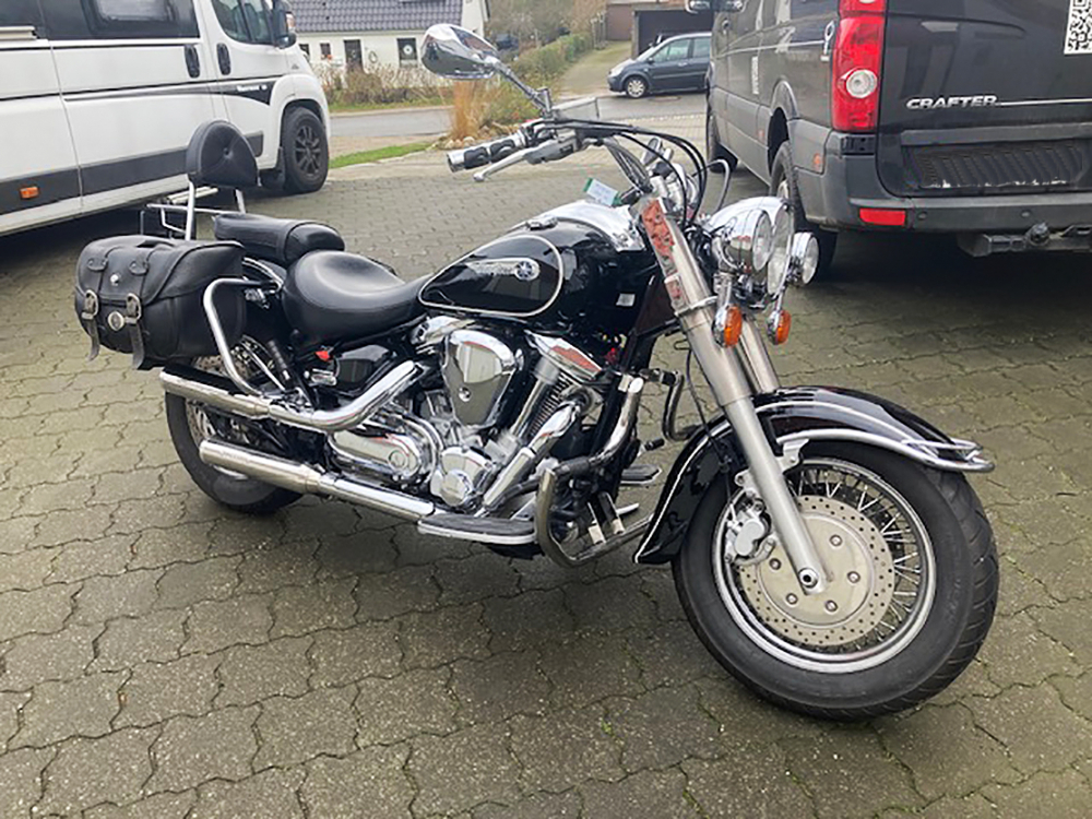 Sale: MILLER - Skyline - SlipOn Auspuff - Edelstahl silber / Yamaha XV 1600 Wildstar / EG-BE - Kopie