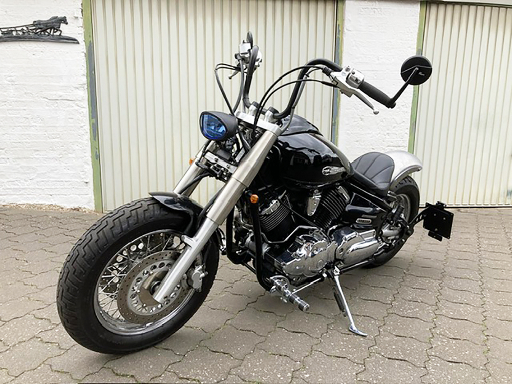 SALE: FALCON - vorverlg. Fußrasten-Anlage / 7 cm / Yamaha XVS 1100 Custom + Classic / Tüv