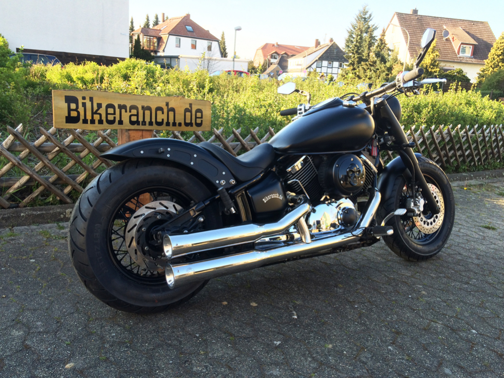 Sound Sale: Falcon Double Groove / YAMAHA XVS 1100 + Classic / Komplettanlg. / poliert / EG-BE