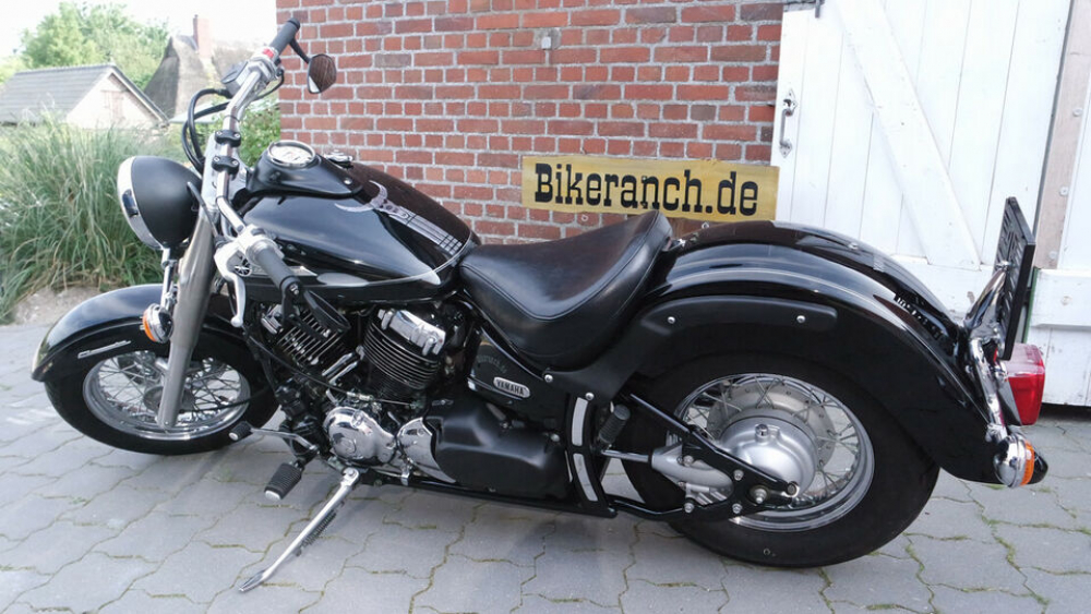 Original-FENDERSTRUTS - schwarz glänzend - Yamaha DragStar XVS 1100 - CLASSIC / 1 Paar
