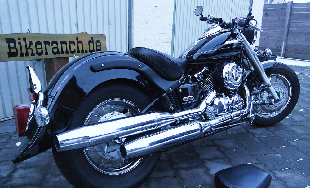 Original - Fenderstruts - Schutzblechhalter - schwarz gepulvert / Yamaha DragStar XVS 650 - CLASSIC / 1 Paar