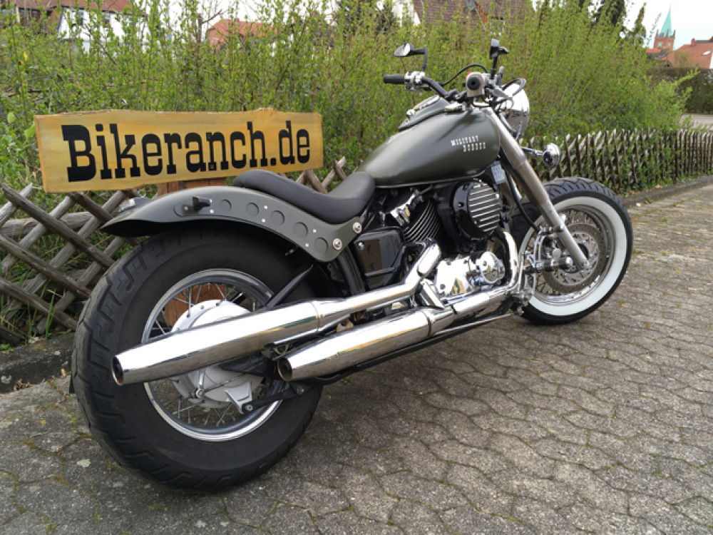 FALCON - vorverlg. Fußrasten / 7 cm / Yamaha XVS 1100 Custom + Classic / Tüv