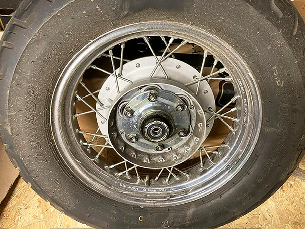 Original - Vorderrad - Felge, chrom / 3 x 16 Zoll / für 130er Reifen / YAMAHA XVS 650 Classic