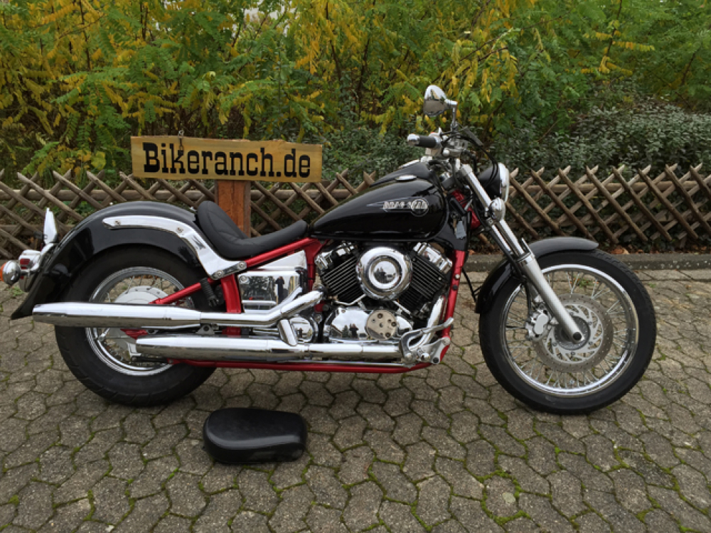 Original-Heckfender / schwarz matt /  gebr. / YAMAHA XVS 650 Classic / Stahlblech