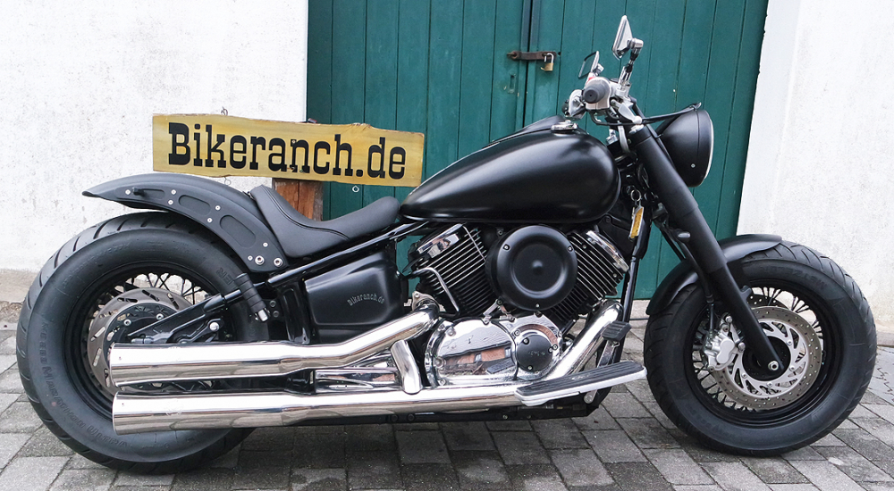 Nur bei uns: BR - HECKFENDER RAI 2 / 210 / GFK / - leicht gekürzt und gerundet - YAMAHA XVS 1100 + CLASSIC / 2-Pers. / TÜV