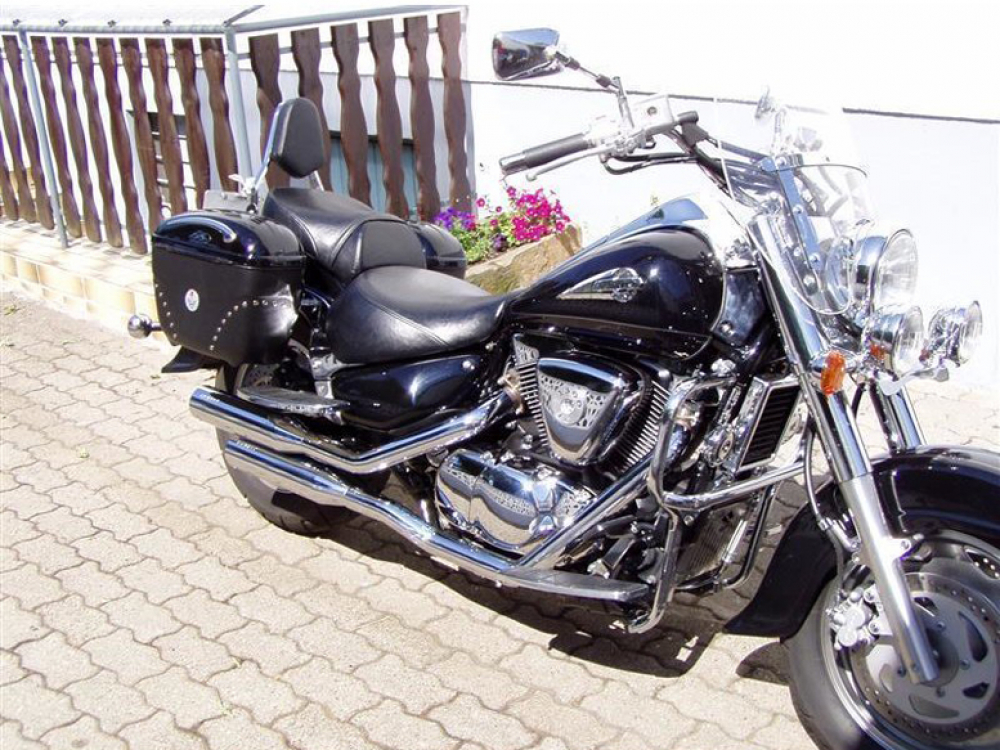 SALE: EAGLE IRON - SlipOn - Straight Cut / 2in2 / Edelstahl poliert / Suzuki VL 1500 / EG-ABE