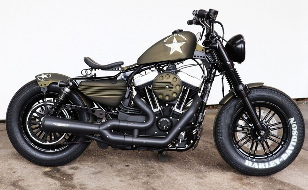 Black Sale: nur 1 x KESSTECH Komplett 2 in 1 / ceramic schwarzmatt / nicht verstellb. / Harley Sportster XL 883 - 1200 / mit EG / ABE