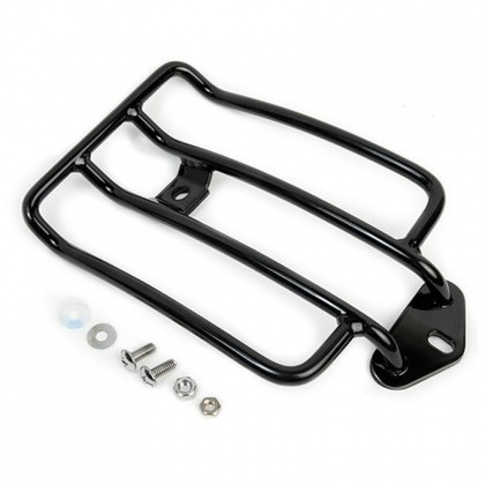 HD GEPÄCKTRÄGER / Harley Sportster ab 04 / schwarz / 25 x 15 cm
