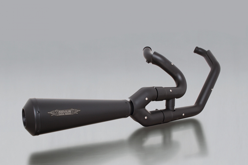 REMUS Komplettanlage / Custom 2-1 / Edelstahl schwarz / HD Sportster / ab 2014 / ABE