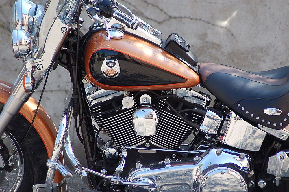 PENZL Neo Classic - Auspuffset verstellb. / fein gebürstet / Harley Blackline & Crossbones / EG-BE