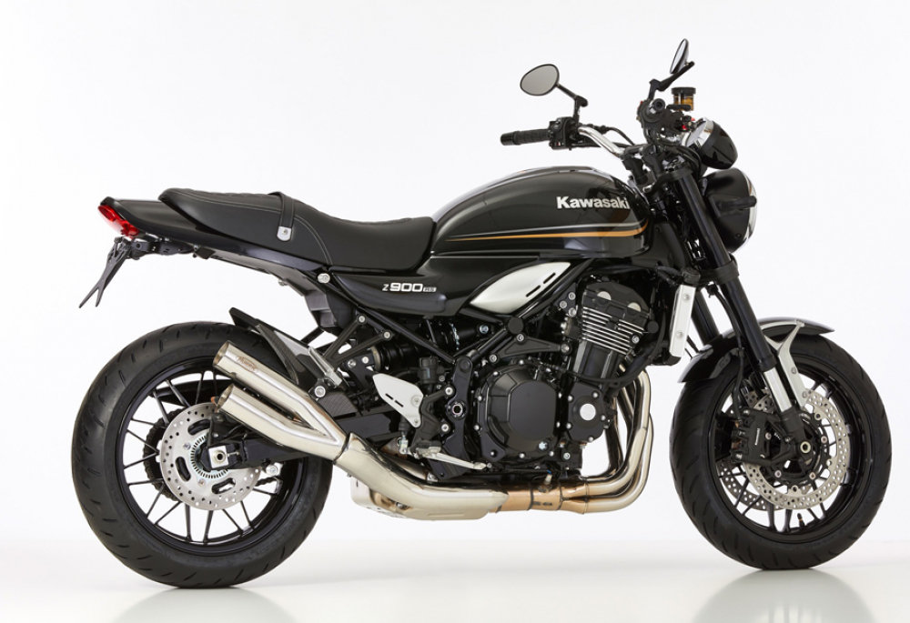 HURRIC Pro 2 Retro / 4-1 Endschalldämpfer / silber / Kawasaki Z 900 RS / ab 2018 / ABE