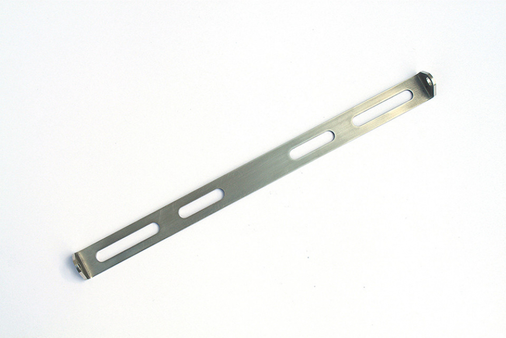 KE Blinker-Montageblech / für Blinker Atto-Dark + Universal-Blinker / 5 mm Gewinde / 227mm