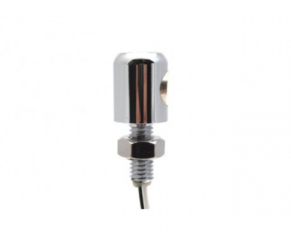 Mini LED - Kennzeichenbeleuchtung - Schraube klein / chrom - universal / E-Zeichen
