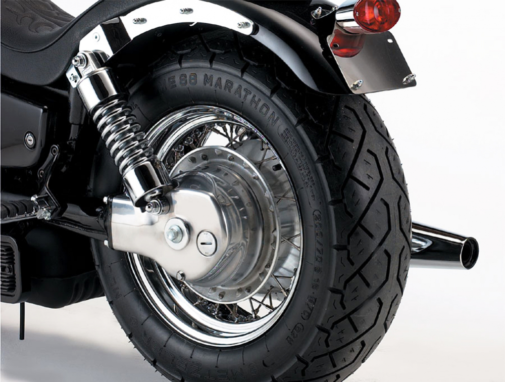 MB Felgenring hinten / Black  / für Breitreifenumbau 200mm / Kawasaki VN 1500 Classic / TÜV