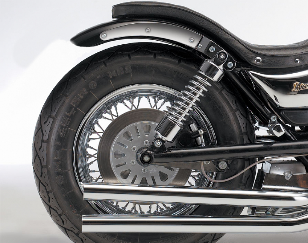 MB HECKFENDER Stahlblech roh / inkl. Fenderstruts roh / Suzuki VS 1400 / Tüv