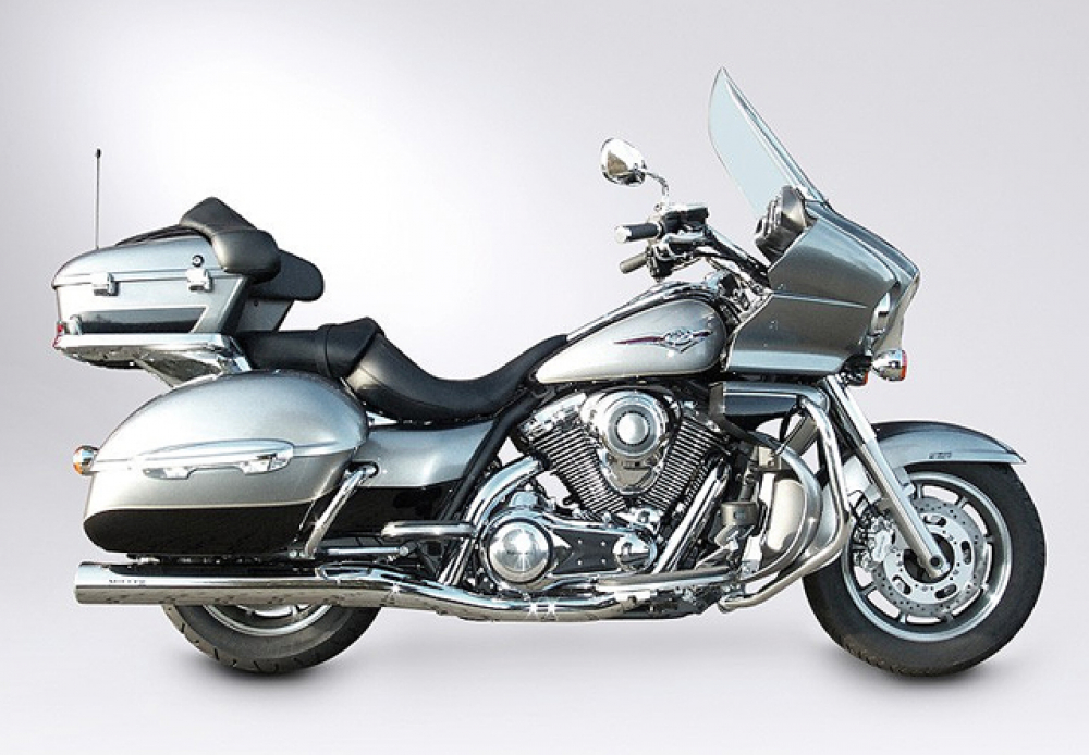 SALE: MILLER - Magellan - 2-2 - silber / Kawasaki VN 1700 Voyager / SlipOn / KAT / ABE