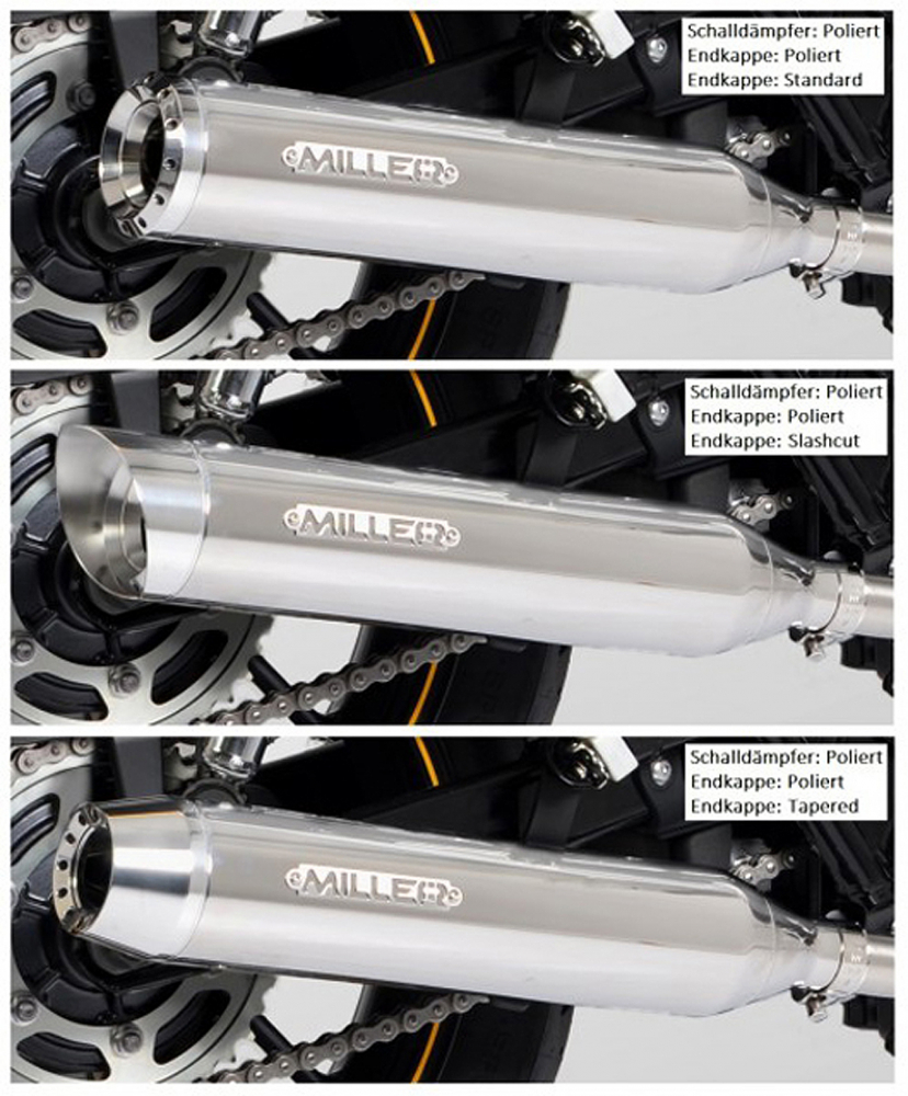 MILLER - Nexus - 2-2 - silber / Kawasaki VN 1500 / 1600 MS + Classic / Komplettanlage / EG-BE