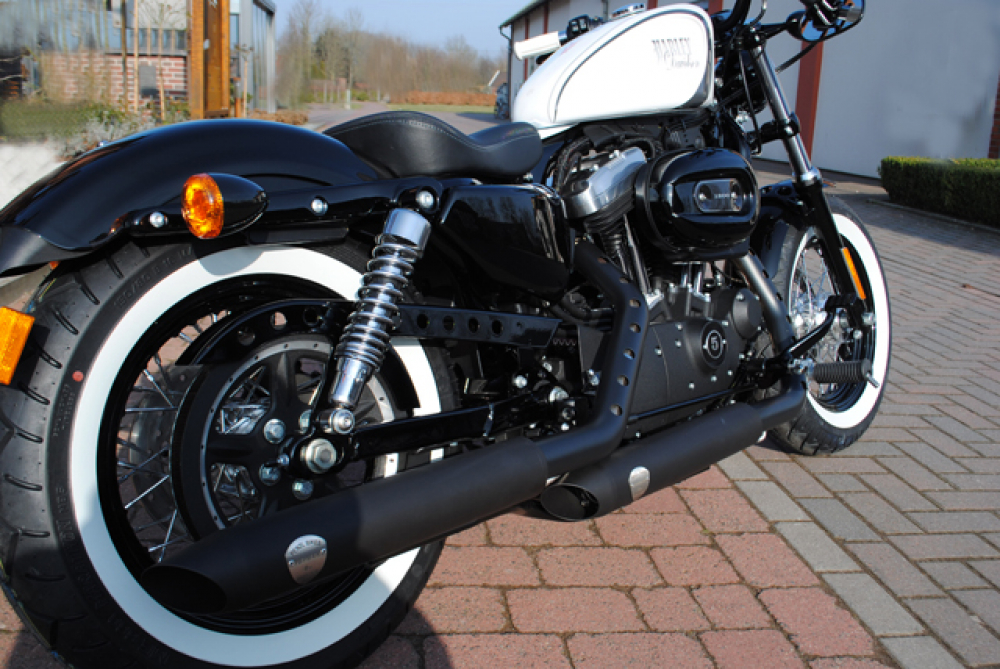 PENZL - Neo Classic Auspuffset verstellb. / black-matt / Harley Sportster / 04-13 / EG-BE