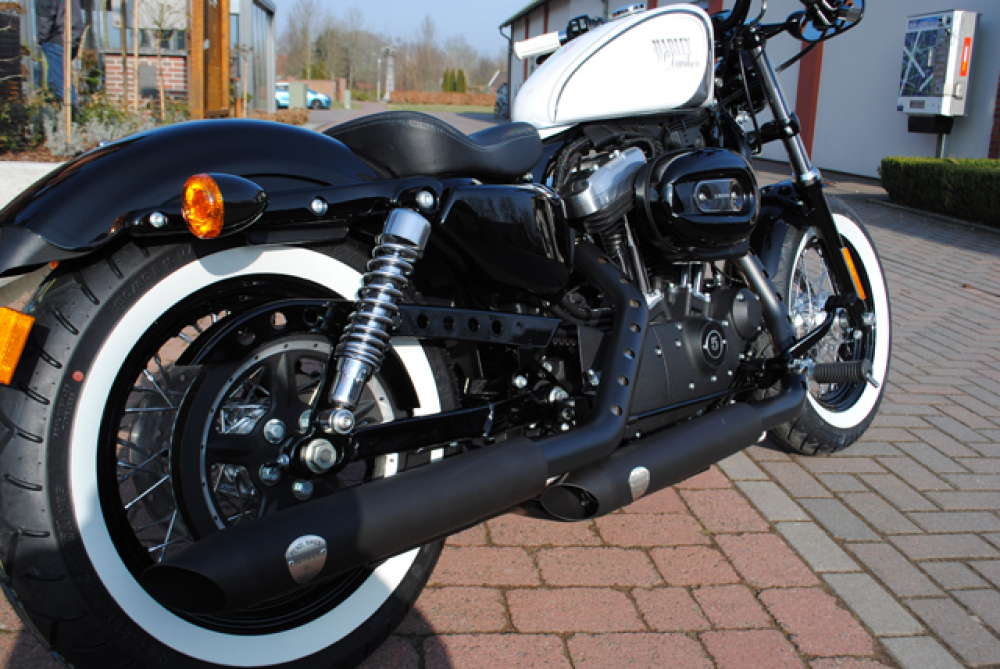 PENZL - Neo Classic Auspuffset verstellbar / black / Harley Sportster / 04-13 / EG-BE