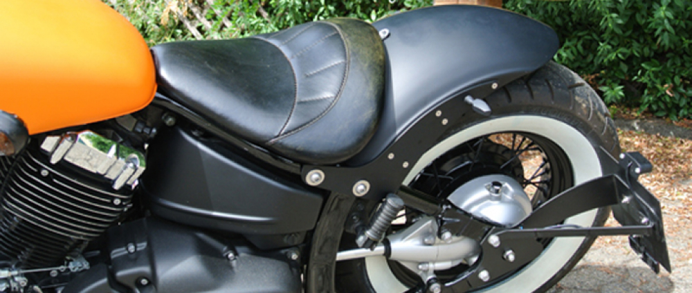 seitl. BR - Kennzeichenhalter - Suzuki VS 600 / 750 / 800 Intruder / Kompl.-Set / black /  TÜV