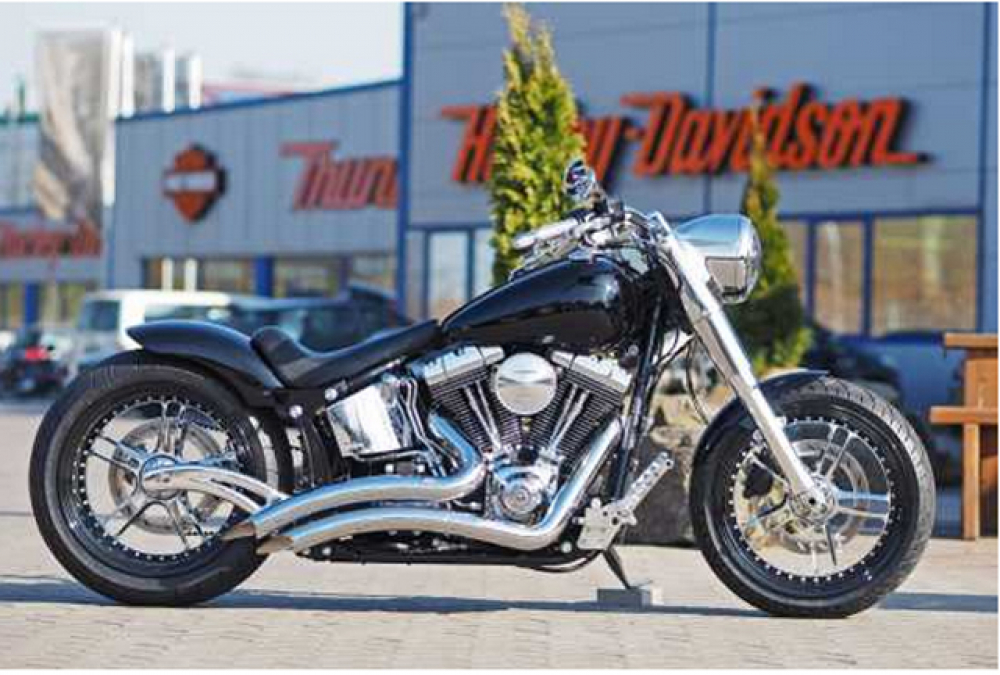 TB HECKFENDER Steel / Softail / keine Breakout & Rocker / 200 mm / 18" Rad / 08-17 / ohne Rücklicht / Tüv