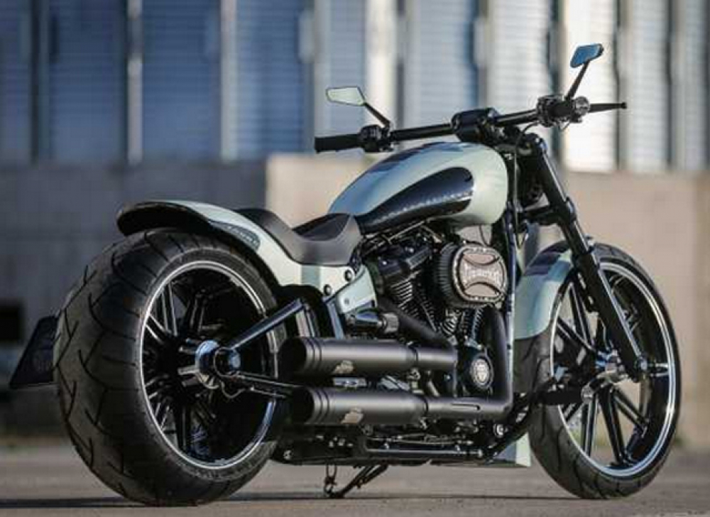 TB HECKFENDER Steel / FatBoy, Breakout & FXDR ab 2018 / 260 mm / 18" Rad / ohne Rücklicht / Tüv