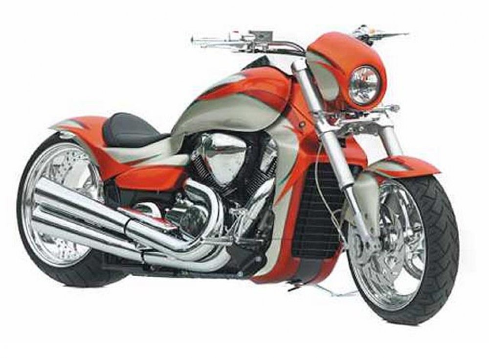 TB Scheinwerfer mit GFK - Verkleidung / Suzuki VZR 1800 M / bis 2009 / E-gepr.