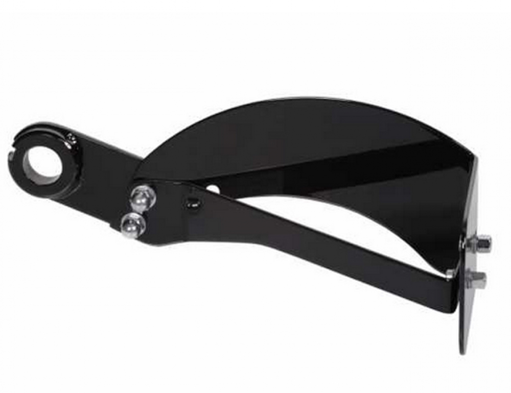 seitl. BR - Kennzeichenhalter Kompl.-Set / lang / schwarz matt / HD Softail / 2008 - 17 / TÜV