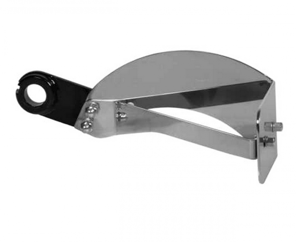 seitl. BR - Kennzeichenhalter - Kompl.-Set / lang / silber / HD Softail / 2008 - 17 / TÜV