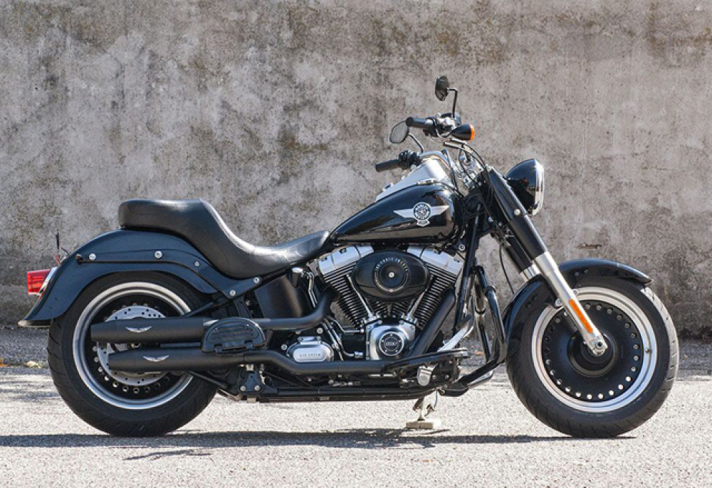 PENZL - V2-Speed Auspuffset elek. verstellb. / black cera. / Harley Fat Boy S / - 16 / EG-BE