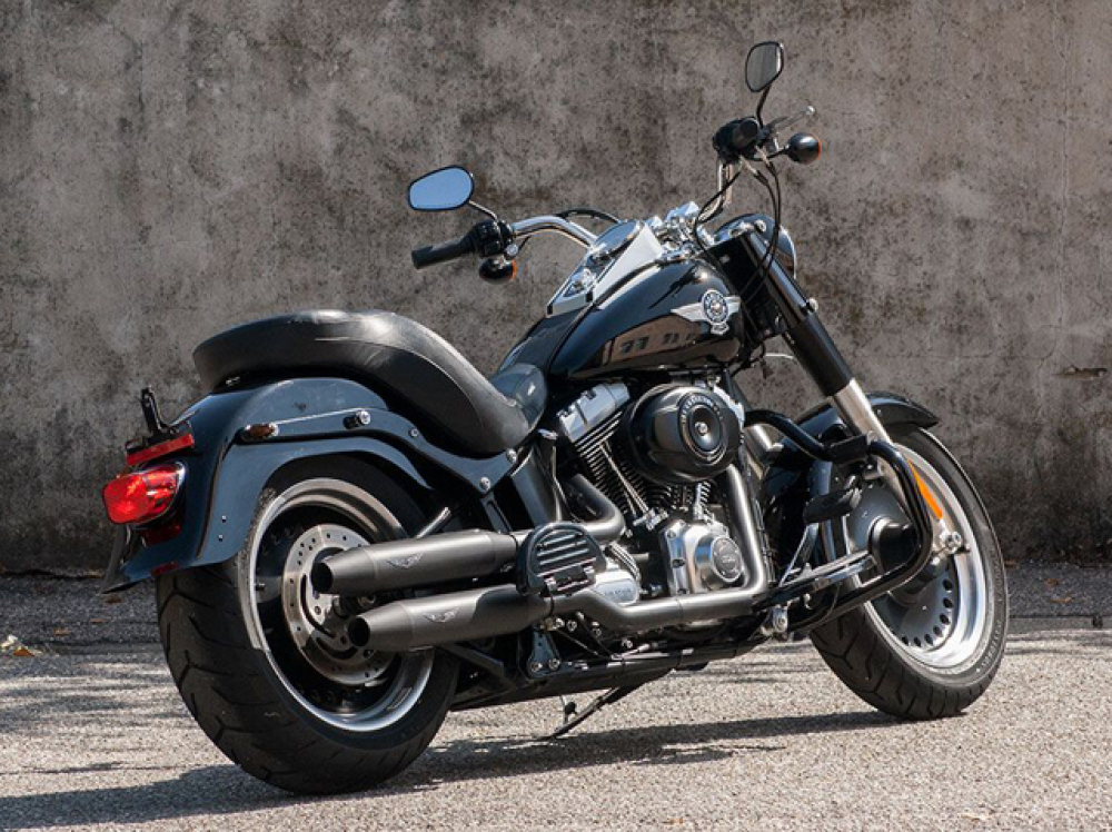 PENZL - V2-Speed Auspuffset elek. verstellb. / black cera. / Harley Fat Boy S / - 16 / EG-BE