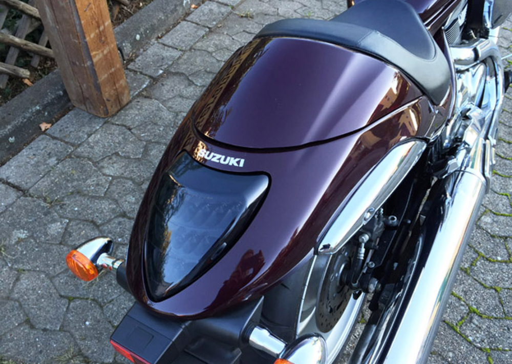 BR DARK - CUSTOM LED - RÜCKLICHT / Smoke-Black / Suzuki VZR  1800 M / E-Zeichen