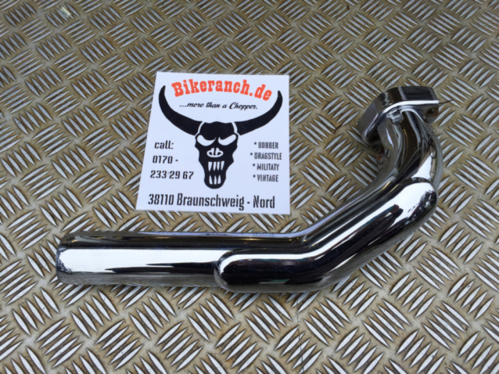 1 x ORIGINAL-AUSPUFF-KRÜMMER hinten, gebr. / YAM XVS 1100 Custom + Classic