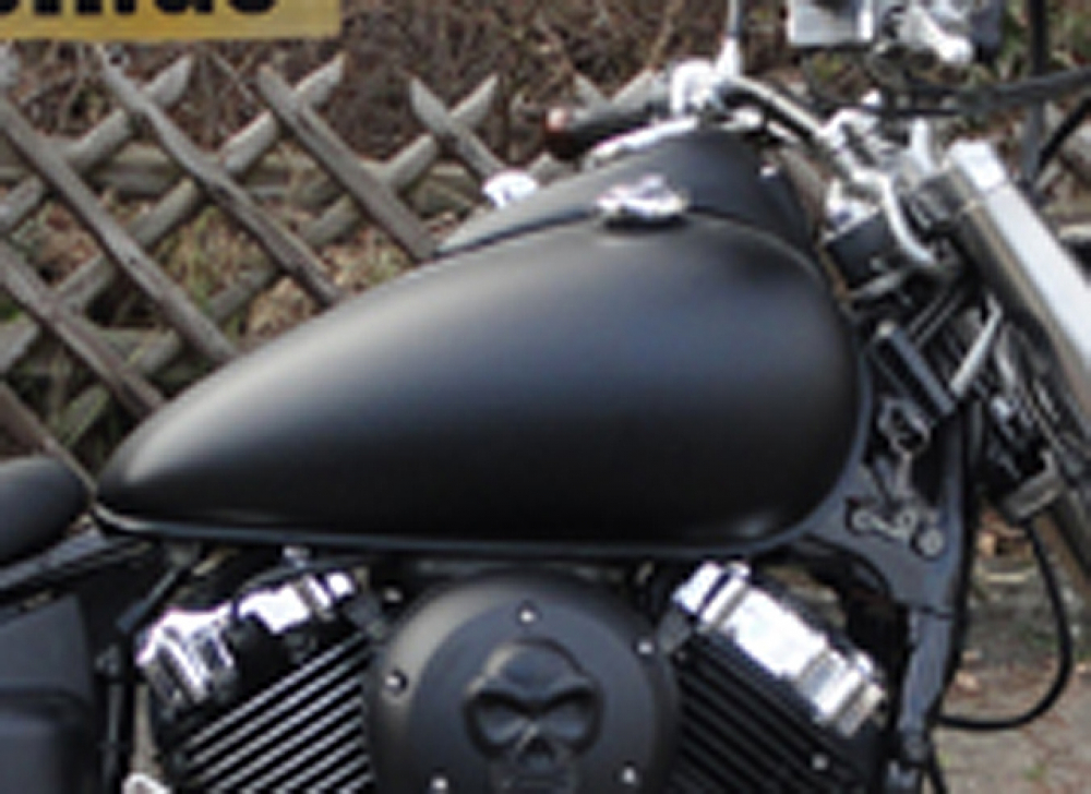 WrapYourBike - Tank-Folierung /schwarzmatt / Chopper / Sportler / Naked Bike
