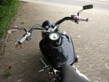 LENKER Butterfly 1"  (1 Zoll) / Harley + Japaner / HD - Delle / 1005 - 115 - 215 mm / black / Tüv